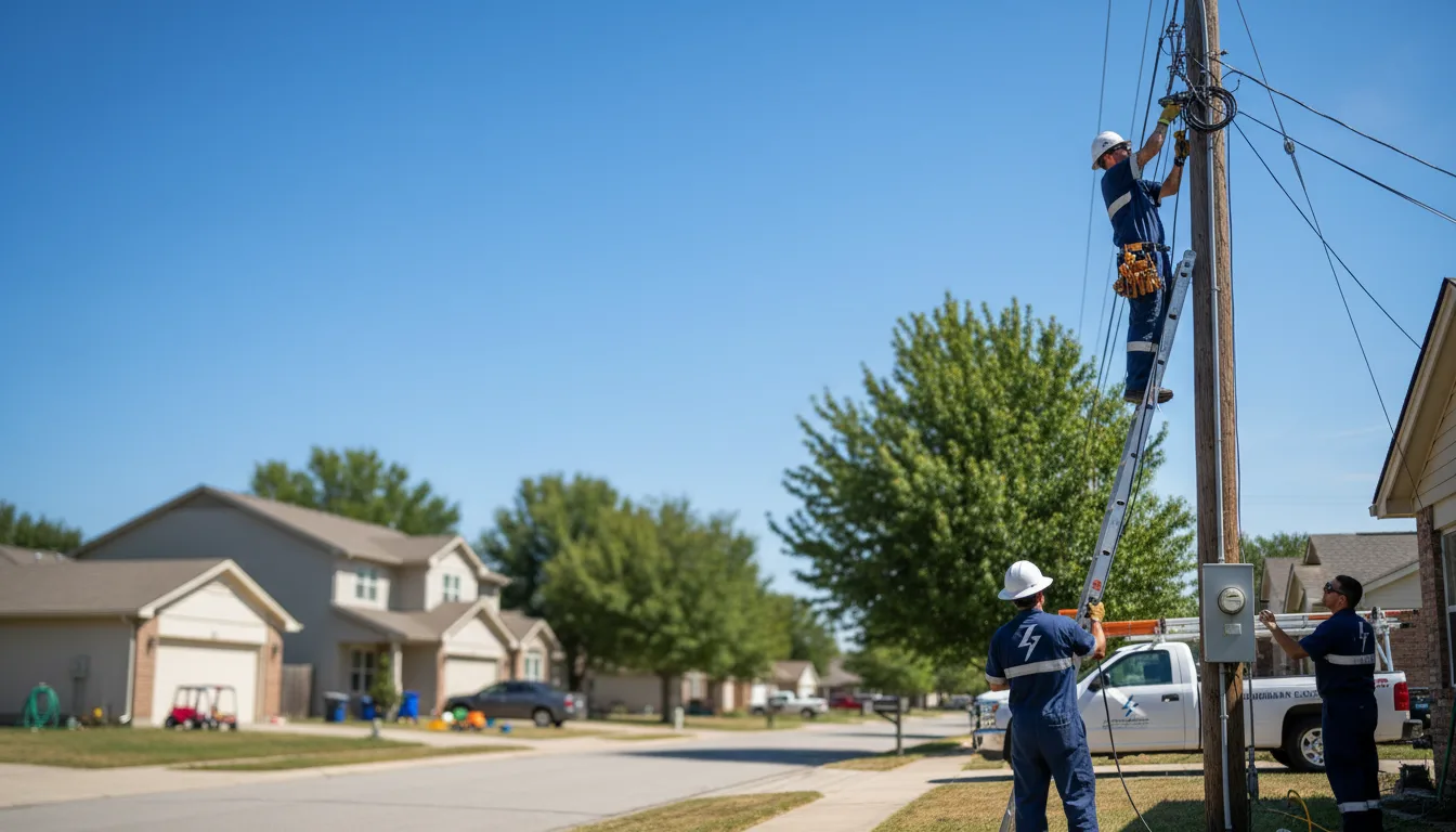 Residential electrician providing installation services in Hymera, IN